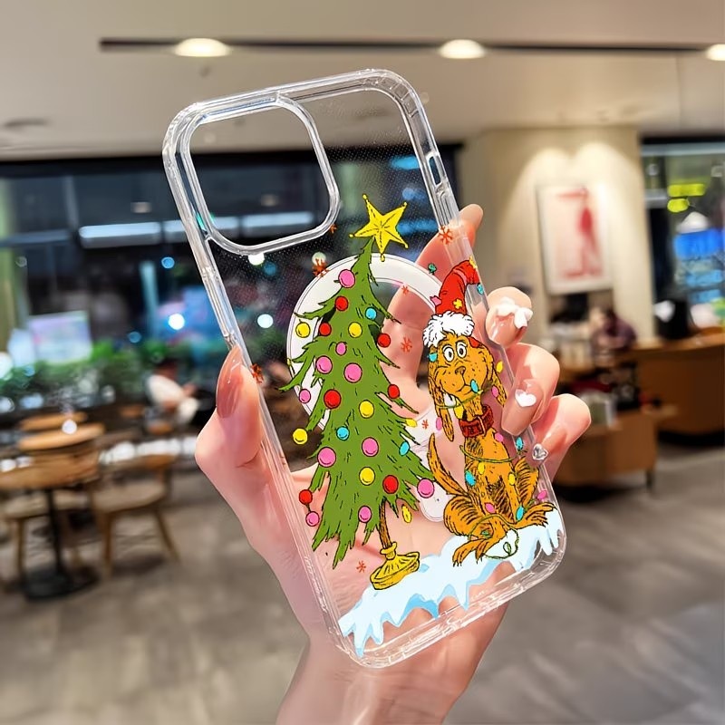 Phone Cases Xr Iphone - เคสโทรศัพท์ใสลายปาร์ตี้คริสต์มาสธีมลูกสุนัข สำหรับ iPhone 17 16 15