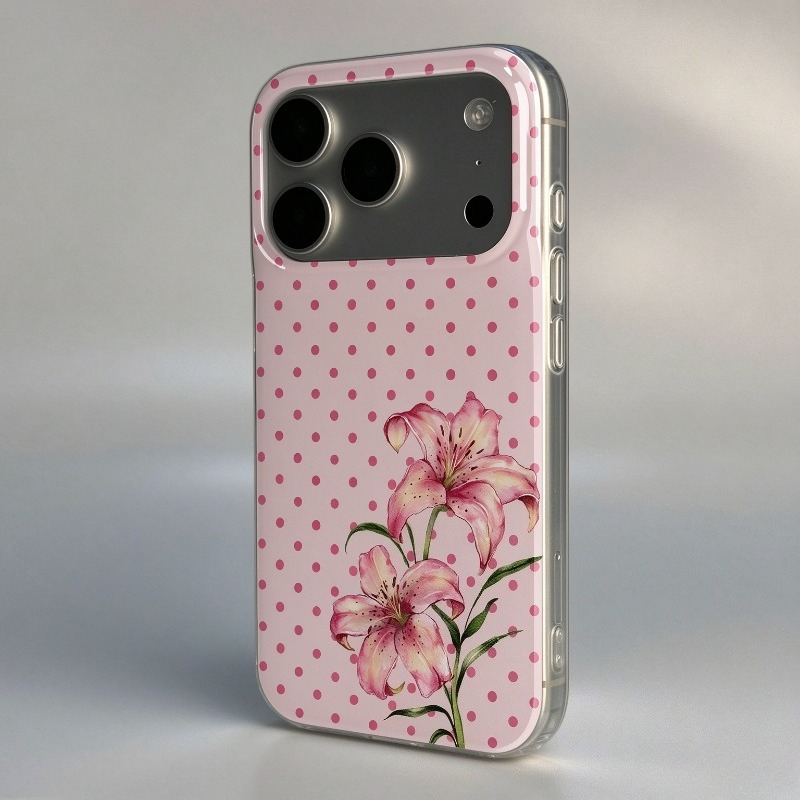 เคสโทรศัพท์ลายดอกชบาจุดสีชมพู  - Phone Cases Xr Iphone บทวิจารณ์และราคา